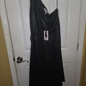 Sofia by Sofia Vergara One Shoulder Black Dress